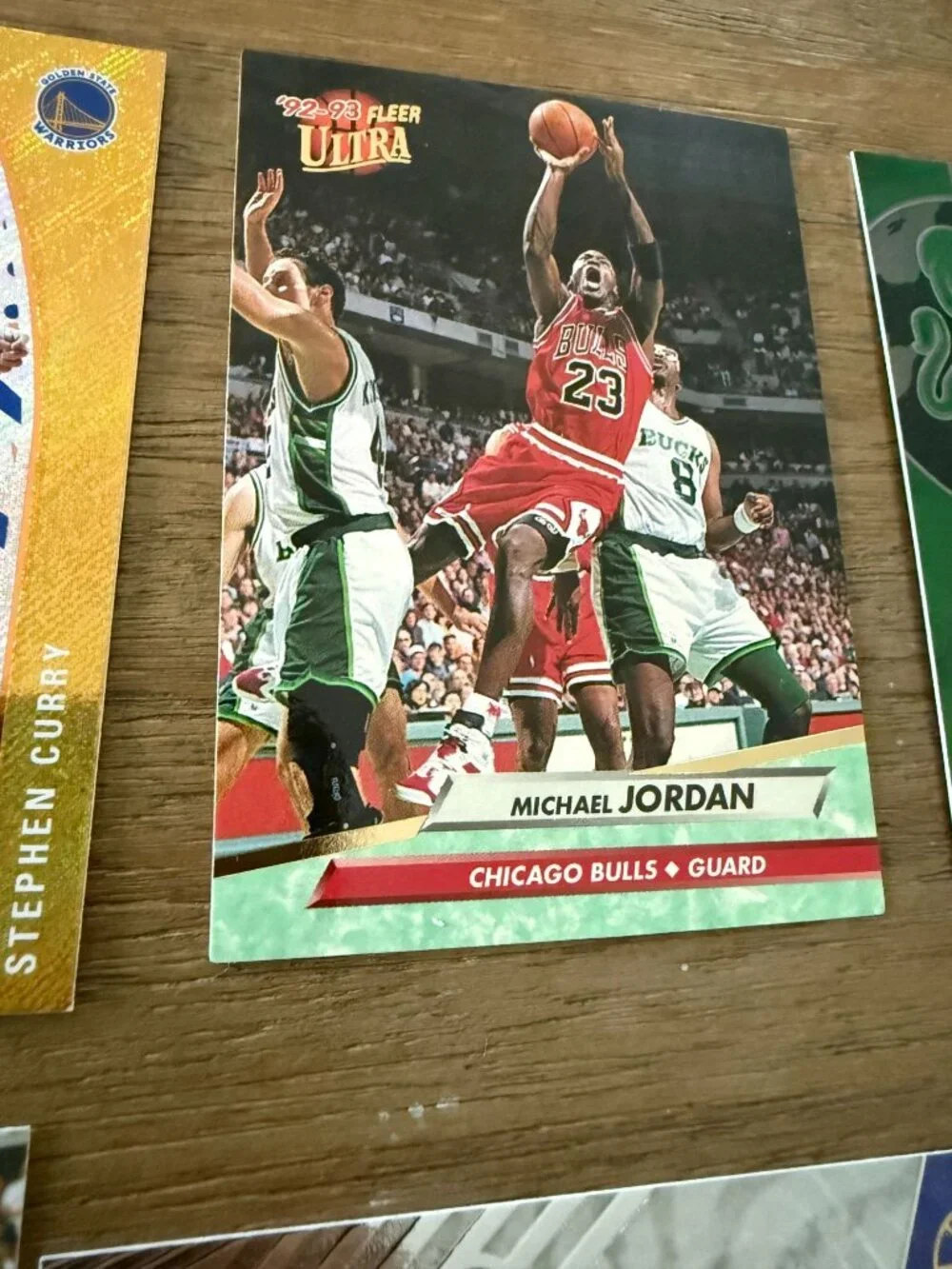 Michael Jordan & Stephen Curry Basketball Card Lot (6 Cards) – Panini, Upper Dec